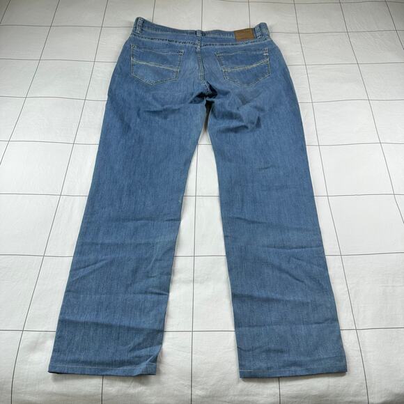 Brax Jeans Mens 34 Blue Light Cadiz Straight Leg Lightweight Stretch Casual - Picture 2 of 13